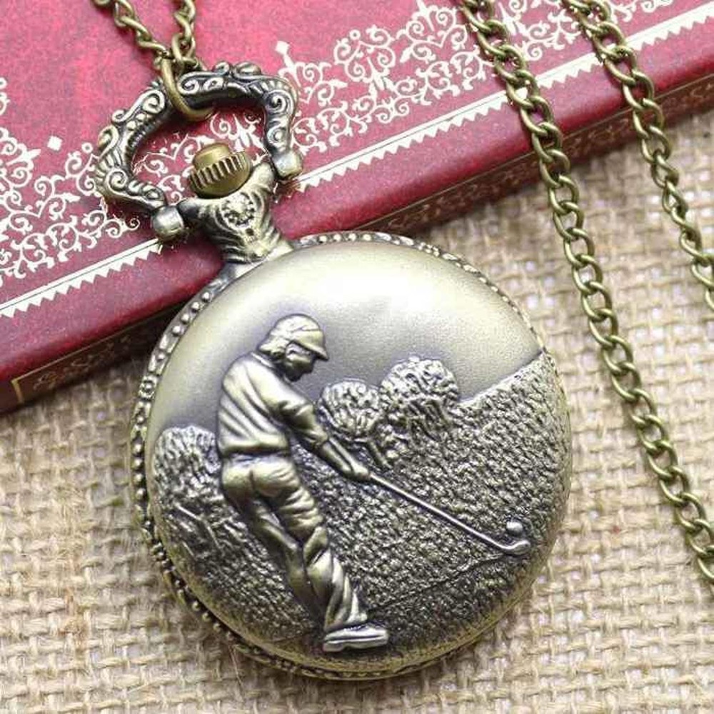 Golf Gift Pocket Watch NEW Golfer Prize